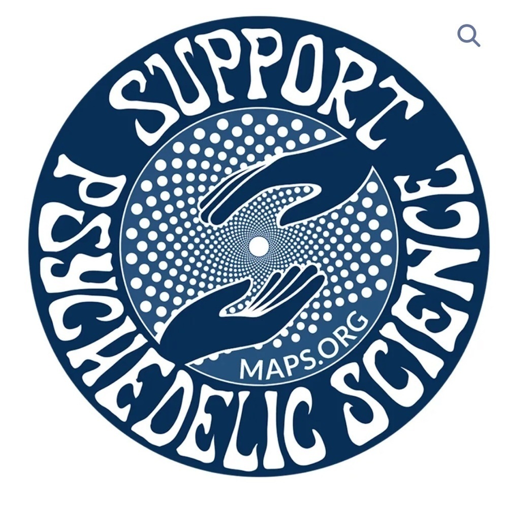 Maps.org Support Psychedelic Science Sticker, For Bundles Only